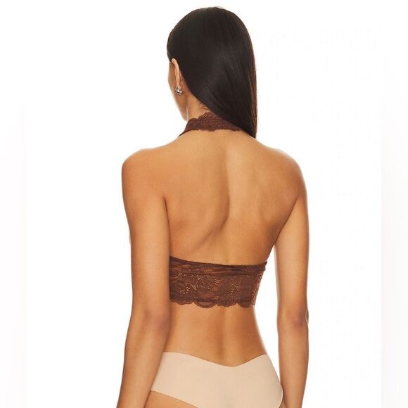 Free People NWT Brown Lace Halter Bra - Women’s S - Picture 2 of 3
